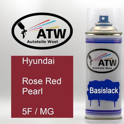 Hyundai, Rose Red Pearl, 5F / MG: 400ml Sprühdose, von ATW Autoteile West.